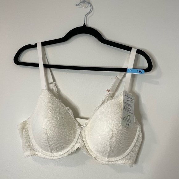 NWT WonderBra Sustainable Lace Plunge Lift EcoPure Underwire​ Bra 38C - Picture 5 of 11